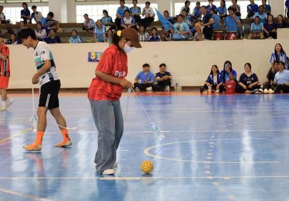 ภาพกิจกรรม  คณะวิทยาศาสตร์และเทคโนโลยี จัดกิจกรรมส่งเสริมสุขภาพสร้างสรรค์ศิลป์นักศึกษา
