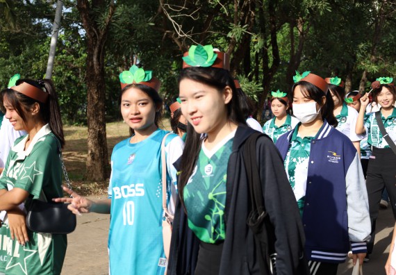 ภาพกิจกรรม  คณะวิทยาศาสตร์และเทคโนโลยี จัดกิจกรรมส่งเสริมสุขภาพสร้างสรรค์ศิลป์นักศึกษา