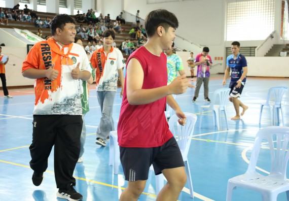 ภาพกิจกรรม  คณะวิทยาศาสตร์และเทคโนโลยี จัดกิจกรรมส่งเสริมสุขภาพสร้างสรรค์ศิลป์นักศึกษา