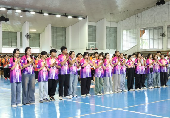 ภาพกิจกรรม  คณะวิทยาศาสตร์และเทคโนโลยี จัดกิจกรรมส่งเสริมสุขภาพสร้างสรรค์ศิลป์นักศึกษา