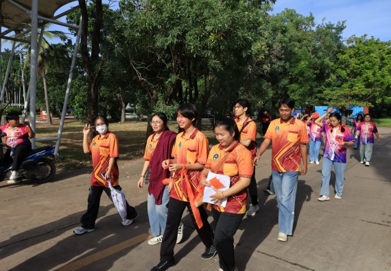 ภาพกิจกรรม  คณะวิทยาศาสตร์และเทคโนโลยี จัดกิจกรรมส่งเสริมสุขภาพสร้างสรรค์ศิลป์นักศึกษา