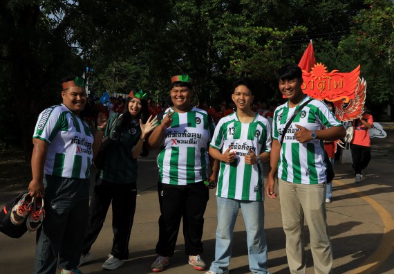 ภาพกิจกรรม  คณะวิทยาศาสตร์และเทคโนโลยี จัดกิจกรรมส่งเสริมสุขภาพสร้างสรรค์ศิลป์นักศึกษา