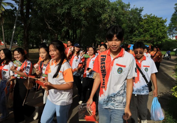 ภาพกิจกรรม  คณะวิทยาศาสตร์และเทคโนโลยี จัดกิจกรรมส่งเสริมสุขภาพสร้างสรรค์ศิลป์นักศึกษา