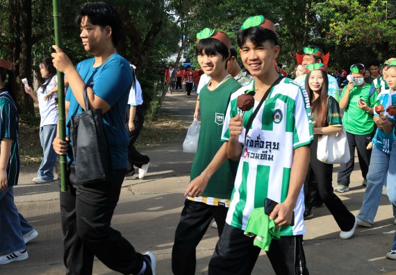 ภาพกิจกรรม  คณะวิทยาศาสตร์และเทคโนโลยี จัดกิจกรรมส่งเสริมสุขภาพสร้างสรรค์ศิลป์นักศึกษา