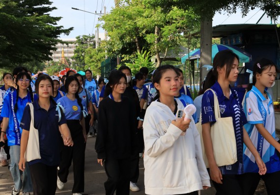 ภาพกิจกรรม  คณะวิทยาศาสตร์และเทคโนโลยี จัดกิจกรรมส่งเสริมสุขภาพสร้างสรรค์ศิลป์นักศึกษา