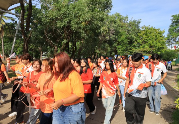 ภาพกิจกรรม  คณะวิทยาศาสตร์และเทคโนโลยี จัดกิจกรรมส่งเสริมสุขภาพสร้างสรรค์ศิลป์นักศึกษา