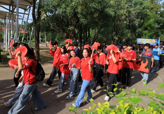 ภาพกิจกรรม  คณะวิทยาศาสตร์และเทคโนโลยี จัดกิจกรรมส่งเสริมสุขภาพสร้างสรรค์ศิลป์นักศึกษา