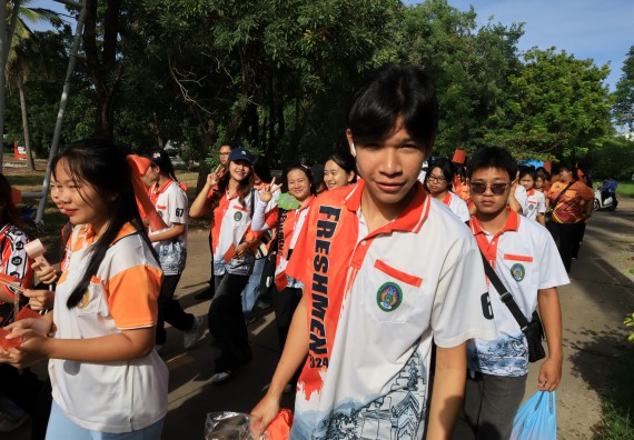 ภาพกิจกรรม  คณะวิทยาศาสตร์และเทคโนโลยี จัดกิจกรรมส่งเสริมสุขภาพสร้างสรรค์ศิลป์นักศึกษา