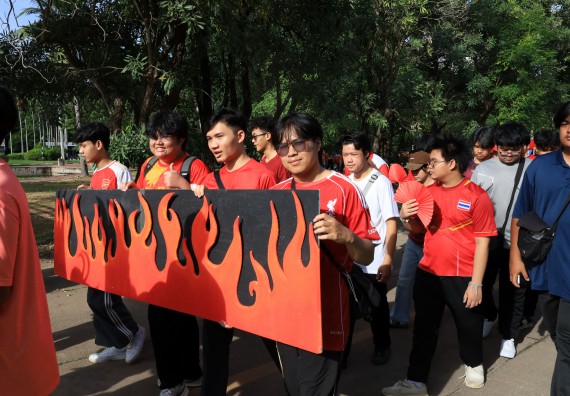 ภาพกิจกรรม  คณะวิทยาศาสตร์และเทคโนโลยี จัดกิจกรรมส่งเสริมสุขภาพสร้างสรรค์ศิลป์นักศึกษา