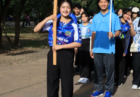 ภาพกิจกรรม  คณะวิทยาศาสตร์และเทคโนโลยี จัดกิจกรรมส่งเสริมสุขภาพสร้างสรรค์ศิลป์นักศึกษา