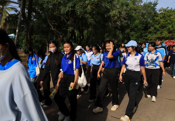ภาพกิจกรรม  คณะวิทยาศาสตร์และเทคโนโลยี จัดกิจกรรมส่งเสริมสุขภาพสร้างสรรค์ศิลป์นักศึกษา