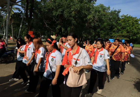 ภาพกิจกรรม  คณะวิทยาศาสตร์และเทคโนโลยี จัดกิจกรรมส่งเสริมสุขภาพสร้างสรรค์ศิลป์นักศึกษา