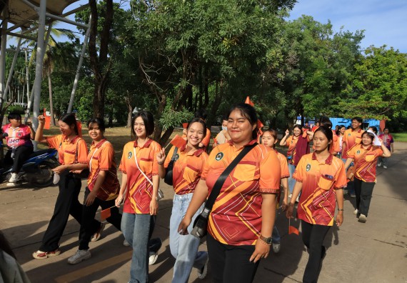 ภาพกิจกรรม  คณะวิทยาศาสตร์และเทคโนโลยี จัดกิจกรรมส่งเสริมสุขภาพสร้างสรรค์ศิลป์นักศึกษา