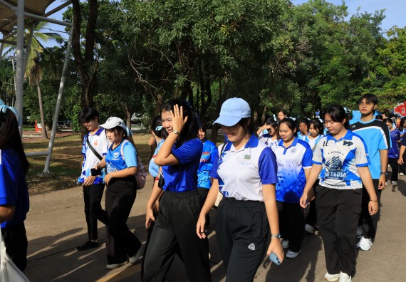 ภาพกิจกรรม  คณะวิทยาศาสตร์และเทคโนโลยี จัดกิจกรรมส่งเสริมสุขภาพสร้างสรรค์ศิลป์นักศึกษา