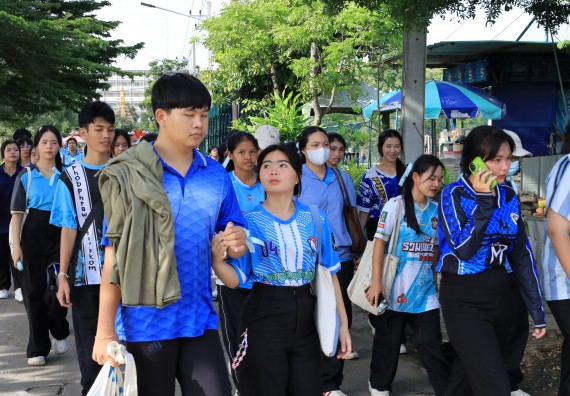 ภาพกิจกรรม  คณะวิทยาศาสตร์และเทคโนโลยี จัดกิจกรรมส่งเสริมสุขภาพสร้างสรรค์ศิลป์นักศึกษา