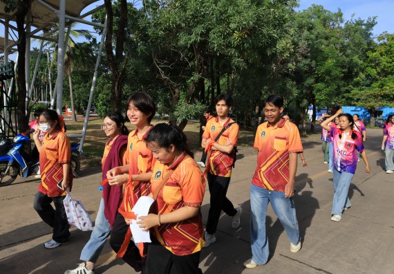 ภาพกิจกรรม  คณะวิทยาศาสตร์และเทคโนโลยี จัดกิจกรรมส่งเสริมสุขภาพสร้างสรรค์ศิลป์นักศึกษา