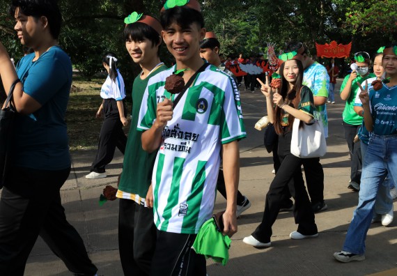 ภาพกิจกรรม  คณะวิทยาศาสตร์และเทคโนโลยี จัดกิจกรรมส่งเสริมสุขภาพสร้างสรรค์ศิลป์นักศึกษา