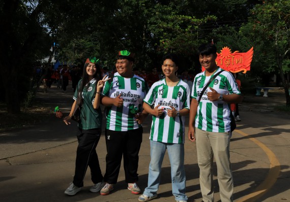 ภาพกิจกรรม  คณะวิทยาศาสตร์และเทคโนโลยี จัดกิจกรรมส่งเสริมสุขภาพสร้างสรรค์ศิลป์นักศึกษา