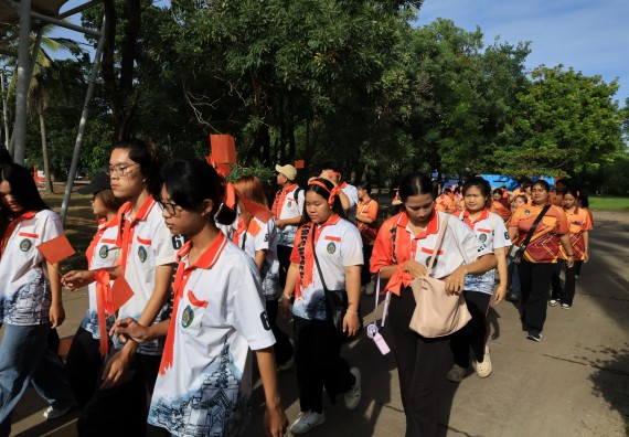 ภาพกิจกรรม  คณะวิทยาศาสตร์และเทคโนโลยี จัดกิจกรรมส่งเสริมสุขภาพสร้างสรรค์ศิลป์นักศึกษา