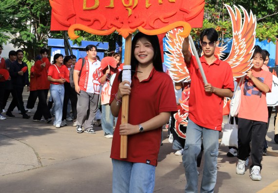 ภาพกิจกรรม  คณะวิทยาศาสตร์และเทคโนโลยี จัดกิจกรรมส่งเสริมสุขภาพสร้างสรรค์ศิลป์นักศึกษา