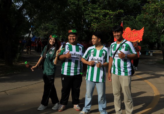 ภาพกิจกรรม  คณะวิทยาศาสตร์และเทคโนโลยี จัดกิจกรรมส่งเสริมสุขภาพสร้างสรรค์ศิลป์นักศึกษา