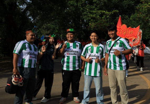 ภาพกิจกรรม  คณะวิทยาศาสตร์และเทคโนโลยี จัดกิจกรรมส่งเสริมสุขภาพสร้างสรรค์ศิลป์นักศึกษา