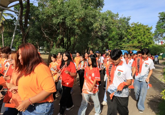 ภาพกิจกรรม  คณะวิทยาศาสตร์และเทคโนโลยี จัดกิจกรรมส่งเสริมสุขภาพสร้างสรรค์ศิลป์นักศึกษา