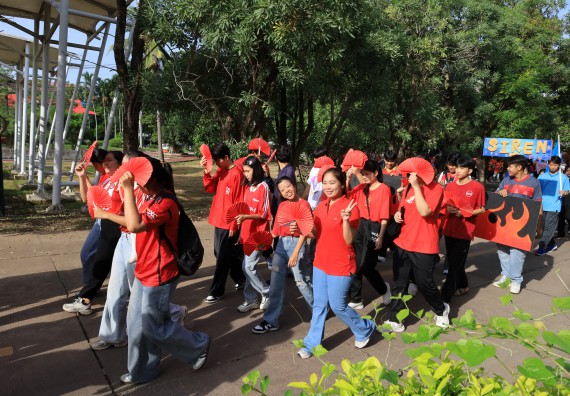 ภาพกิจกรรม  คณะวิทยาศาสตร์และเทคโนโลยี จัดกิจกรรมส่งเสริมสุขภาพสร้างสรรค์ศิลป์นักศึกษา