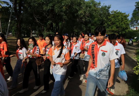 ภาพกิจกรรม  คณะวิทยาศาสตร์และเทคโนโลยี จัดกิจกรรมส่งเสริมสุขภาพสร้างสรรค์ศิลป์นักศึกษา