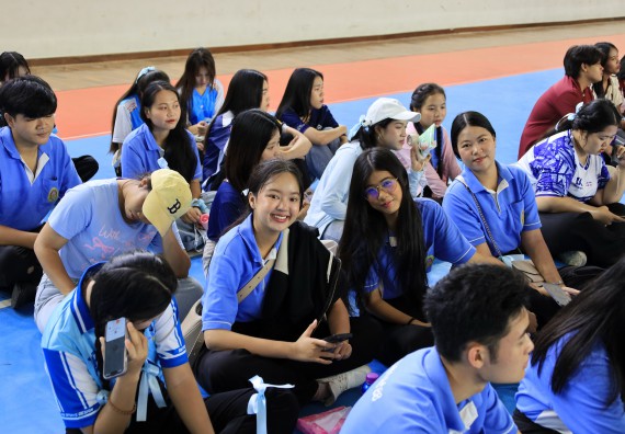 ภาพกิจกรรม  คณะวิทยาศาสตร์และเทคโนโลยี จัดกิจกรรมส่งเสริมสุขภาพสร้างสรรค์ศิลป์นักศึกษา