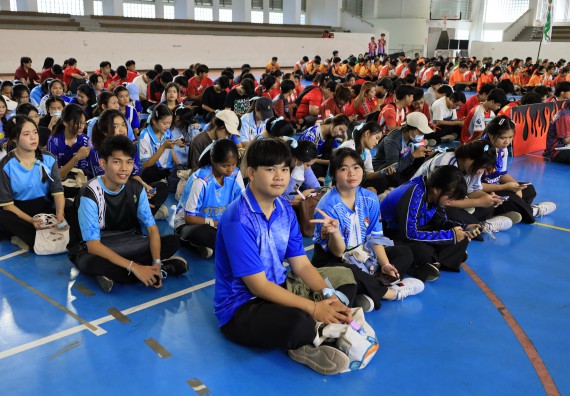 ภาพกิจกรรม  คณะวิทยาศาสตร์และเทคโนโลยี จัดกิจกรรมส่งเสริมสุขภาพสร้างสรรค์ศิลป์นักศึกษา