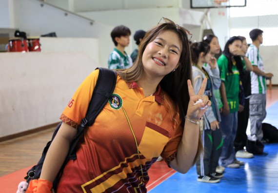 ภาพกิจกรรม  คณะวิทยาศาสตร์และเทคโนโลยี จัดกิจกรรมส่งเสริมสุขภาพสร้างสรรค์ศิลป์นักศึกษา