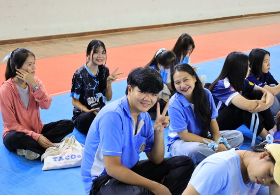 ภาพกิจกรรม  คณะวิทยาศาสตร์และเทคโนโลยี จัดกิจกรรมส่งเสริมสุขภาพสร้างสรรค์ศิลป์นักศึกษา