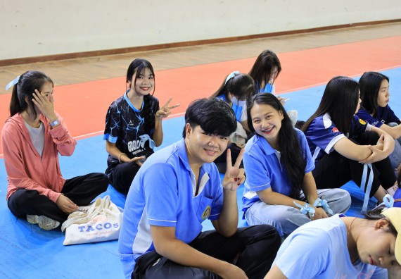 ภาพกิจกรรม  คณะวิทยาศาสตร์และเทคโนโลยี จัดกิจกรรมส่งเสริมสุขภาพสร้างสรรค์ศิลป์นักศึกษา