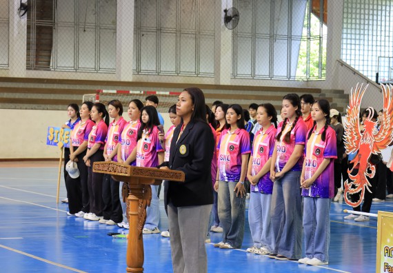 ภาพกิจกรรม  คณะวิทยาศาสตร์และเทคโนโลยี จัดกิจกรรมส่งเสริมสุขภาพสร้างสรรค์ศิลป์นักศึกษา