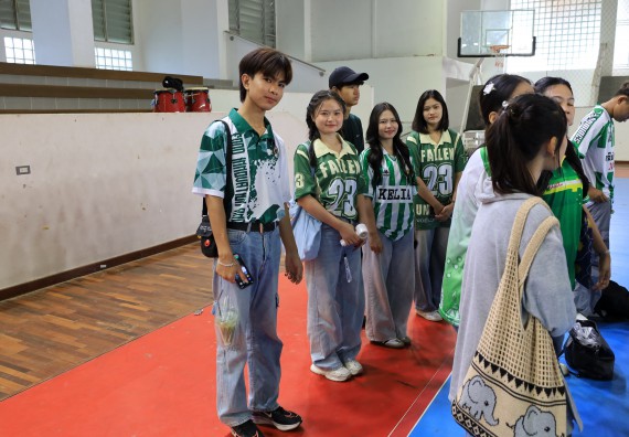 ภาพกิจกรรม  คณะวิทยาศาสตร์และเทคโนโลยี จัดกิจกรรมส่งเสริมสุขภาพสร้างสรรค์ศิลป์นักศึกษา