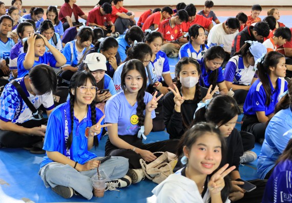 ภาพกิจกรรม  คณะวิทยาศาสตร์และเทคโนโลยี จัดกิจกรรมส่งเสริมสุขภาพสร้างสรรค์ศิลป์นักศึกษา