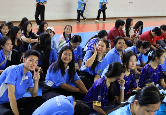 ภาพกิจกรรม  คณะวิทยาศาสตร์และเทคโนโลยี จัดกิจกรรมส่งเสริมสุขภาพสร้างสรรค์ศิลป์นักศึกษา