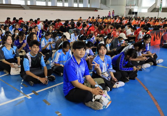 ภาพกิจกรรม  คณะวิทยาศาสตร์และเทคโนโลยี จัดกิจกรรมส่งเสริมสุขภาพสร้างสรรค์ศิลป์นักศึกษา