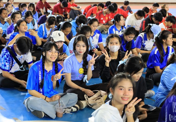 ภาพกิจกรรม  คณะวิทยาศาสตร์และเทคโนโลยี จัดกิจกรรมส่งเสริมสุขภาพสร้างสรรค์ศิลป์นักศึกษา