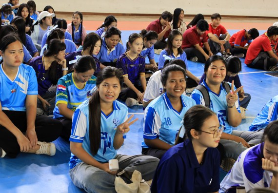 ภาพกิจกรรม  คณะวิทยาศาสตร์และเทคโนโลยี จัดกิจกรรมส่งเสริมสุขภาพสร้างสรรค์ศิลป์นักศึกษา
