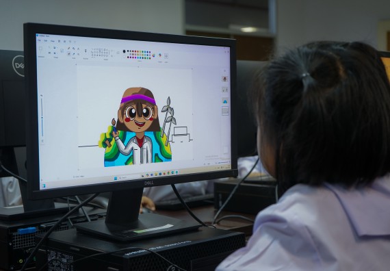 ภาพกิจกรรม  คณะวิทยาศาสตร์และเทคโนโลยี มหาวิทยาลัยราชภัฏกําแพงเพชร จัดการแข่งขันวาดภาพด้วยโปรแกรม Paint ระดับประถมศึกษาตอนต้น ระดับประถมศึกษาตอนปลาย ในงานสัปดาห์วิทยาศาสตร์แห่งชาติ ส่วนภูมิภาค ประจำปี 2568