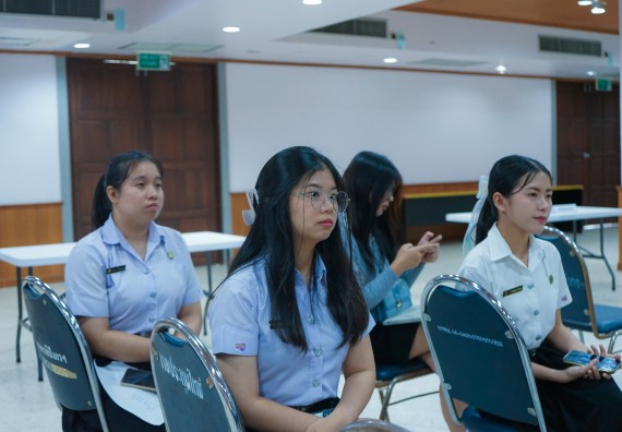 ภาพกิจกรรม  คณะวิทยาศาสตร์และเทคโนโลยี มหาวิทยาลัยราชภัฏกําแพงเพชร จัดการประกวดโครงงานคณิตศาสตร์ประเภททฤษฎี ระดับมัธยมศึกษาตอนปลาย ในงานสัปดาห์วิทยาศาสตร์แห่งชาติ ส่วนภูมิภาค ประจำปี 2568