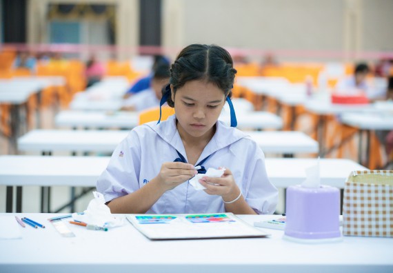 ภาพกิจกรรม  คณะวิทยาศาสตร์และเทคโนโลยี มหาวิทยาลัยราชภัฏกําแพงเพชร จัดการประกวดภาพวาดจินตนาการทางวิทยาศาสตร์ ระดับประถมศึกษาตอนปลาย ระดับมัธยมศึกษาตอนต้น ระดับมัธยมศึกษาตอนปลาย ในงานสัปดาห์วิทยาศาสตร์แห่งชาติ ส่วนภูมิภาค ประจำปี 2568