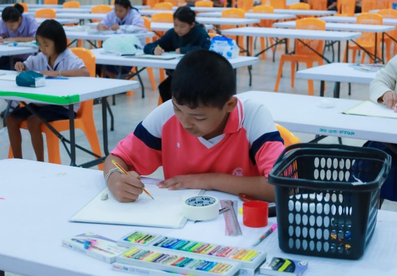 ภาพกิจกรรม  คณะวิทยาศาสตร์และเทคโนโลยี มหาวิทยาลัยราชภัฏกําแพงเพชร จัดการประกวดภาพวาดจินตนาการทางวิทยาศาสตร์ ระดับประถมศึกษาตอนปลาย ระดับมัธยมศึกษาตอนต้น ระดับมัธยมศึกษาตอนปลาย ในงานสัปดาห์วิทยาศาสตร์แห่งชาติ ส่วนภูมิภาค ประจำปี 2568