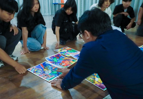 ภาพกิจกรรม  คณะวิทยาศาสตร์และเทคโนโลยี มหาวิทยาลัยราชภัฏกําแพงเพชร จัดการประกวดภาพวาดจินตนาการทางวิทยาศาสตร์ ระดับประถมศึกษาตอนปลาย ระดับมัธยมศึกษาตอนต้น ระดับมัธยมศึกษาตอนปลาย ในงานสัปดาห์วิทยาศาสตร์แห่งชาติ ส่วนภูมิภาค ประจำปี 2568