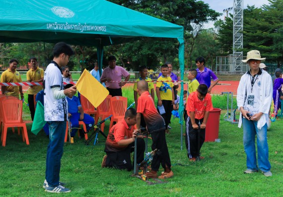 ภาพกิจกรรม  คณะวิทยาศาสตร์และเทคโนโลยี มหาวิทยาลัยราชภัฏกําแพงเพชร จัดการแข่งขันจรวดขวดน้ำ ระดับประถมศึกษา ระดับมัธยมศึกษาตอนต้น ระดับมัธยมศึกษาตอนปลาย ในงานสัปดาห์วิทยาศาสตร์แห่งชาติ ส่วนภูมิภาค ประจำปี 2568