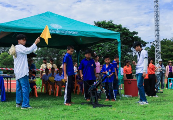 ภาพกิจกรรม  คณะวิทยาศาสตร์และเทคโนโลยี มหาวิทยาลัยราชภัฏกําแพงเพชร จัดการแข่งขันจรวดขวดน้ำ ระดับประถมศึกษา ระดับมัธยมศึกษาตอนต้น ระดับมัธยมศึกษาตอนปลาย ในงานสัปดาห์วิทยาศาสตร์แห่งชาติ ส่วนภูมิภาค ประจำปี 2568