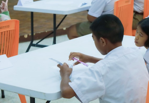 ภาพกิจกรรม  คณะวิทยาศาสตร์และเทคโนโลยี มหาวิทยาลัยราชภัฏกําแพงเพชร จัดการแข่งขันตอบปัญหาวิทยาศาสตร์ ระดับประถมศึกษาตอนปลาย ระดับมัธยมศึกษาตอนต้น ระดับมัธยมศึกษาตอนปลาย ในงานสัปดาห์วิทยาศาสตร์แห่งชาติ ส่วนภูมิภาค ประจำปี 2568