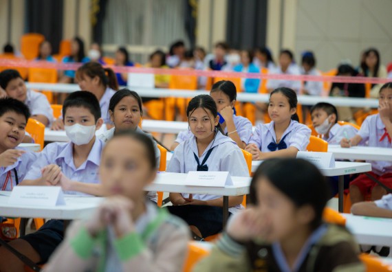 ภาพกิจกรรม  คณะวิทยาศาสตร์และเทคโนโลยี มหาวิทยาลัยราชภัฏกําแพงเพชร จัดการแข่งขันตอบปัญหาวิทยาศาสตร์ ระดับประถมศึกษาตอนปลาย ระดับมัธยมศึกษาตอนต้น ระดับมัธยมศึกษาตอนปลาย ในงานสัปดาห์วิทยาศาสตร์แห่งชาติ ส่วนภูมิภาค ประจำปี 2568